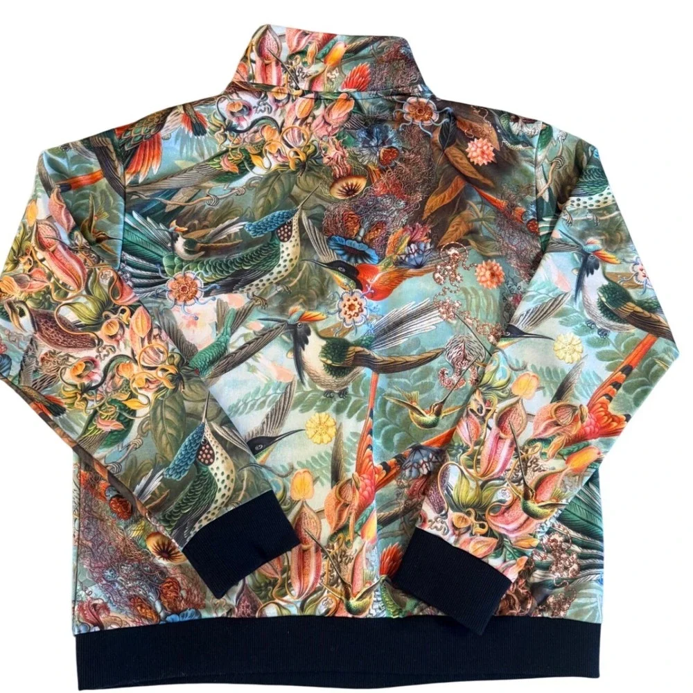 New Balance Hummingbird Graphic 1/4 zip tropical loud bird Size Large‎ - Picture 7 of 8